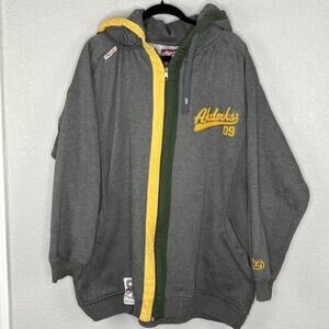 Vtg Y2k Akademiks Hoodie Sweater Hip Hop Street Wear Skateboards Gray Sz 3XL